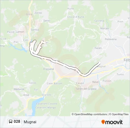028 Bus Line Map