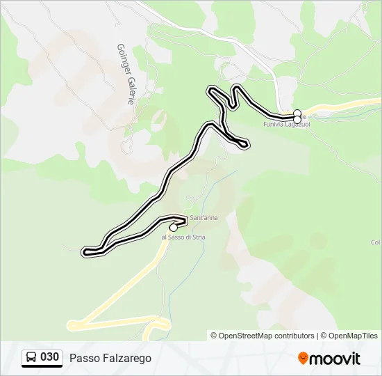 030 Bus Line Map