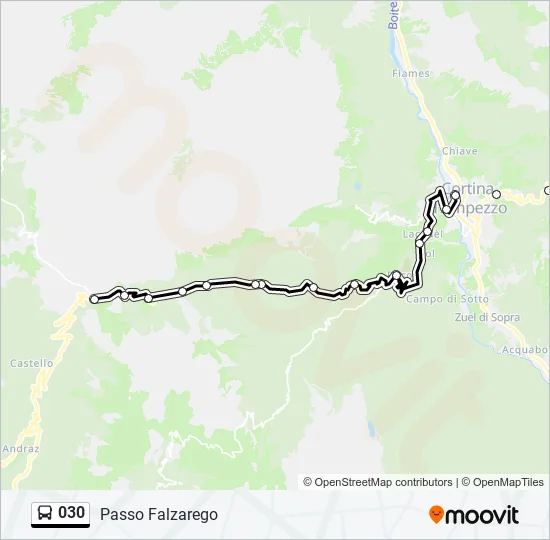 030 Bus Line Map