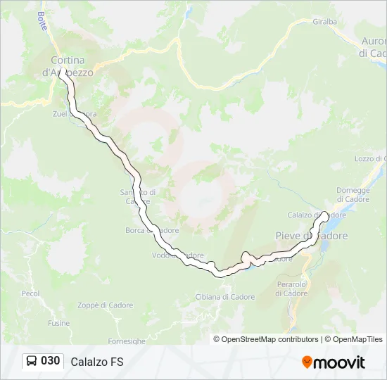 030 Bus Line Map
