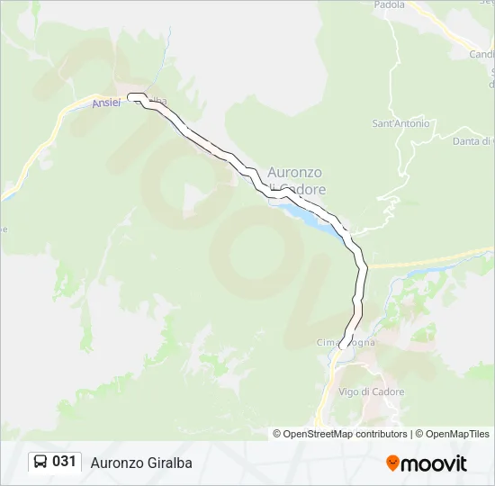 031 Bus Line Map