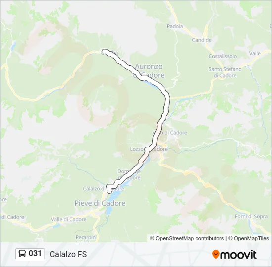 031 Bus Line Map