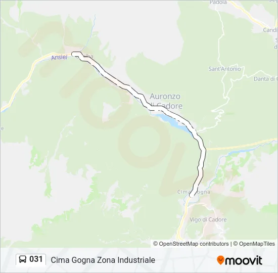 031 Bus Line Map