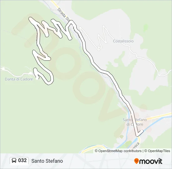 032 Bus Line Map