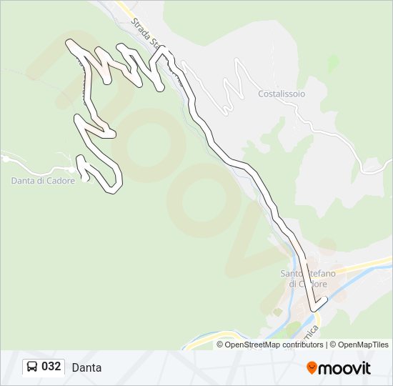 032 Bus Line Map