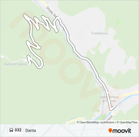 032 Bus Line Map