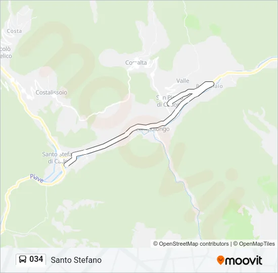 034 Bus Line Map
