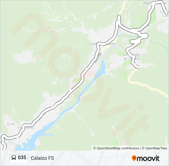 035 Bus Line Map