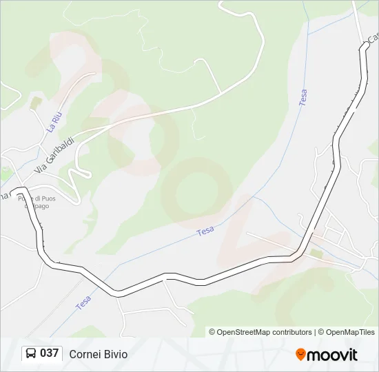 037 Bus Line Map