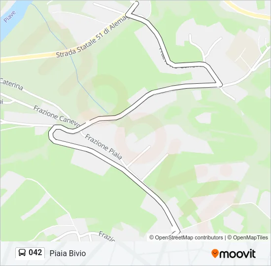 042 Bus Line Map