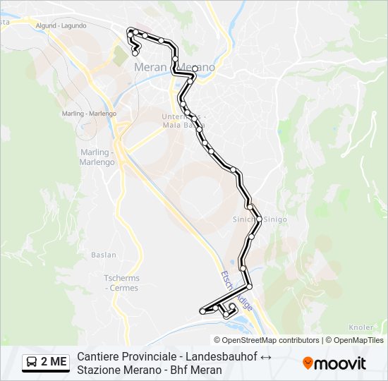 2 ME Bus Line Map