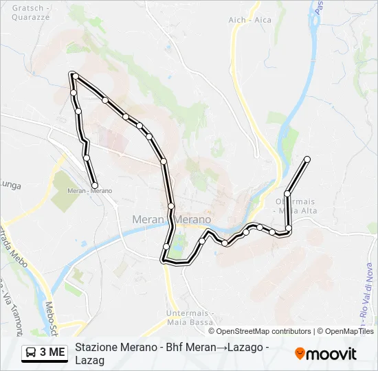 3 ME Bus Line Map