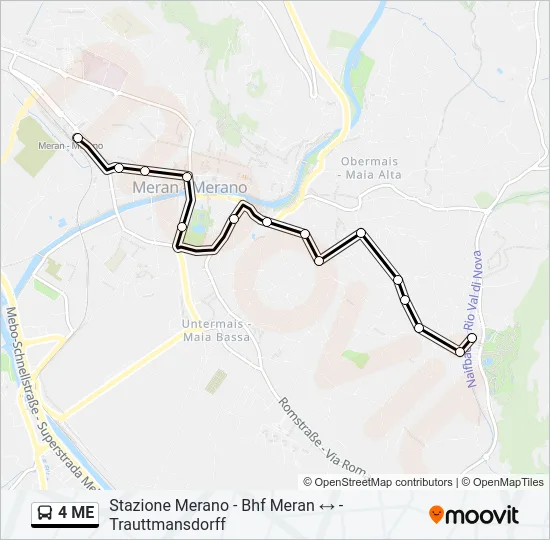 4 ME Bus Line Map