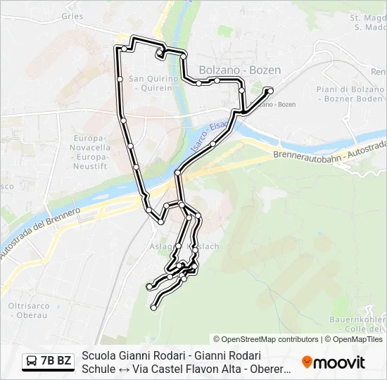 7B BZ  Line Map