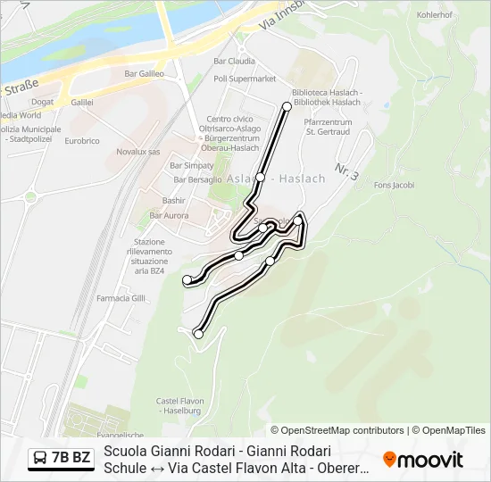 7B BZ  Line Map