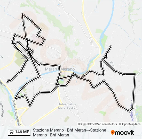 146 ME Bus Line Map