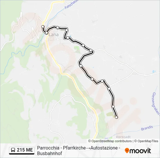 215 ME  Line Map