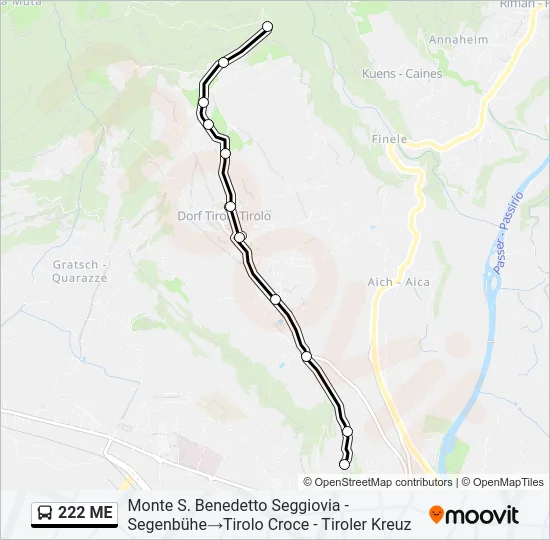 222 ME  Line Map