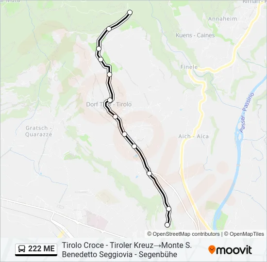 222 ME  Line Map