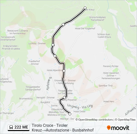 222 ME  Line Map