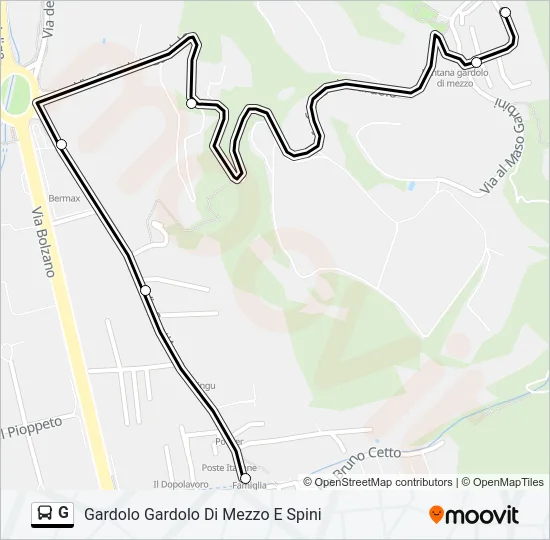 G Bus Line Map