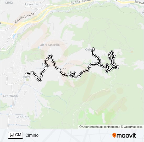 CM bus Line Map