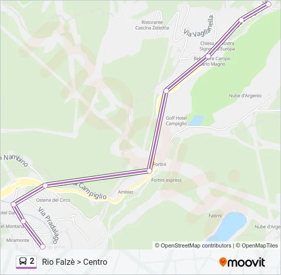 2 Bus Line Map
