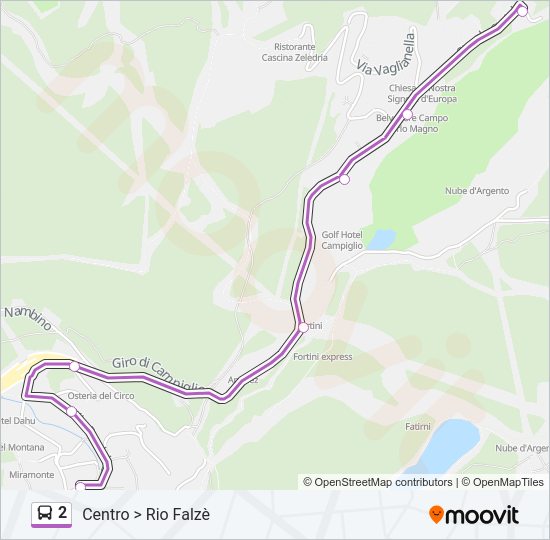 2 Bus Line Map