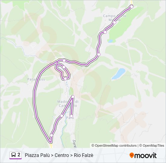 2 Bus Line Map