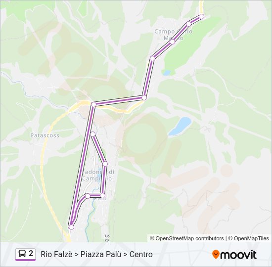 2 Bus Line Map