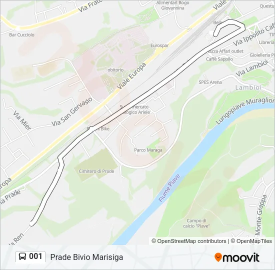 001 Bus Line Map