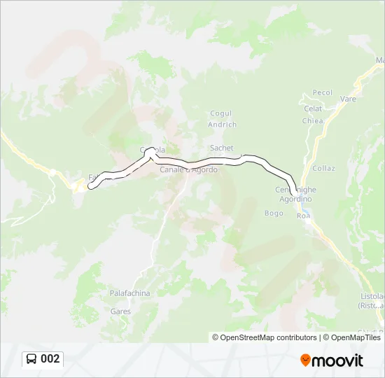 002 Bus Line Map