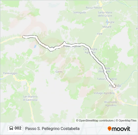 002 Bus Line Map
