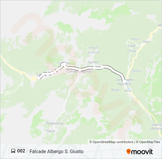 002 Bus Line Map