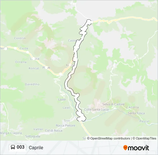 003 Bus Line Map