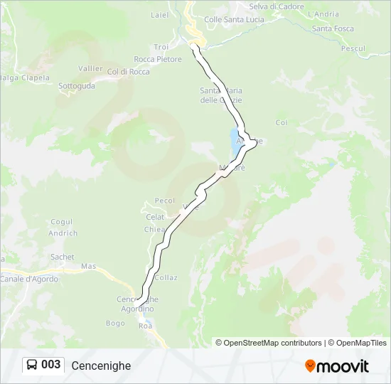 003 Bus Line Map