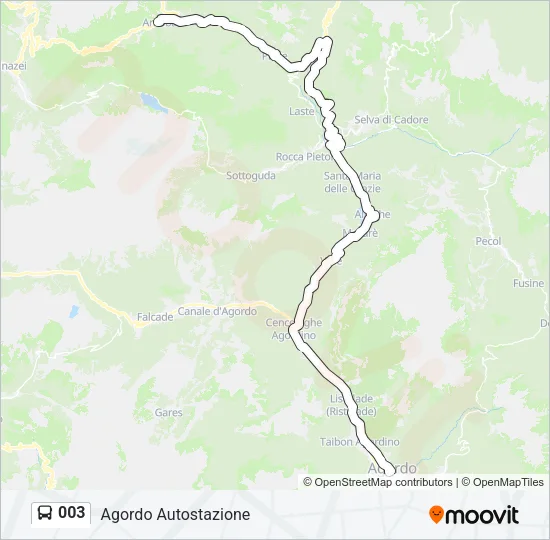 003 Bus Line Map