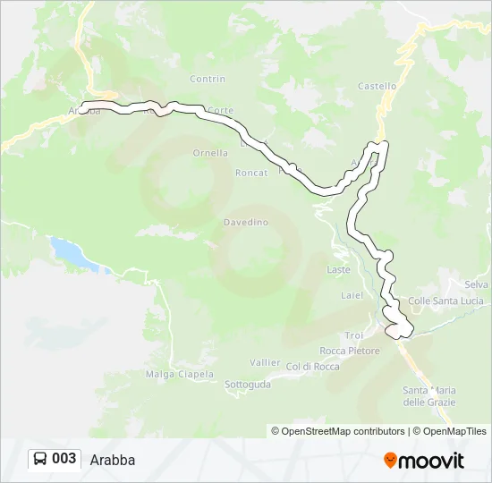 003 Bus Line Map