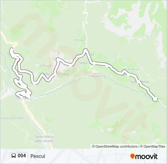 004 Bus Line Map