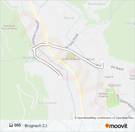 005 Bus Line Map