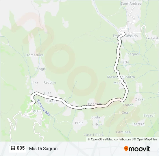 005 Bus Line Map