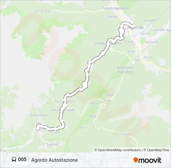 005 Bus Line Map