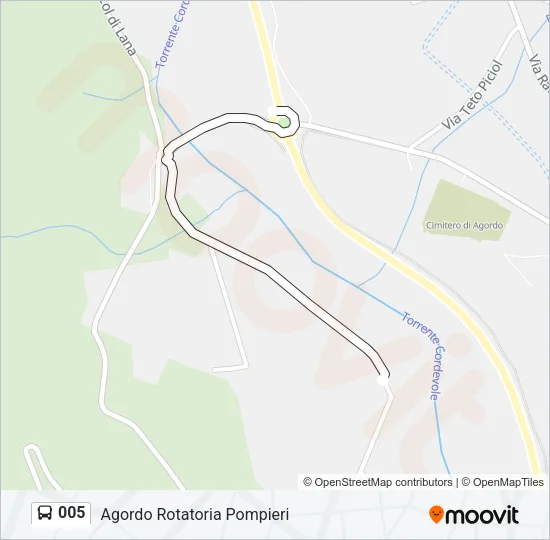 005 Bus Line Map