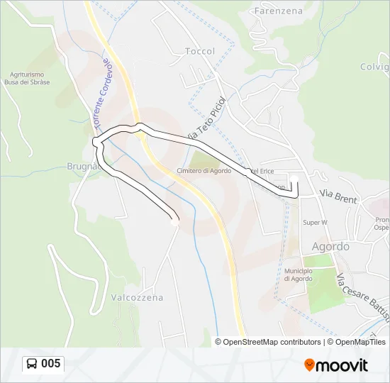 005 Bus Line Map