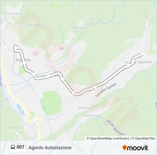 007 Bus Line Map