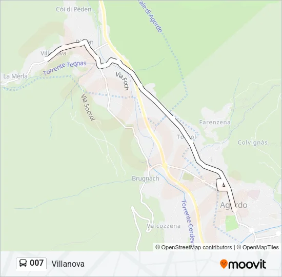007 Bus Line Map