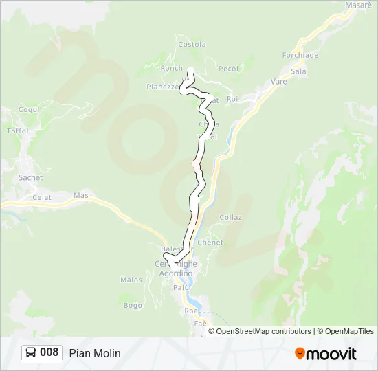 008 Bus Line Map