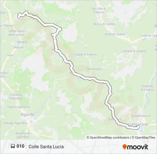010 Bus Line Map