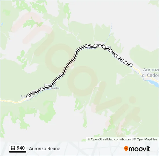 940 Bus Line Map
