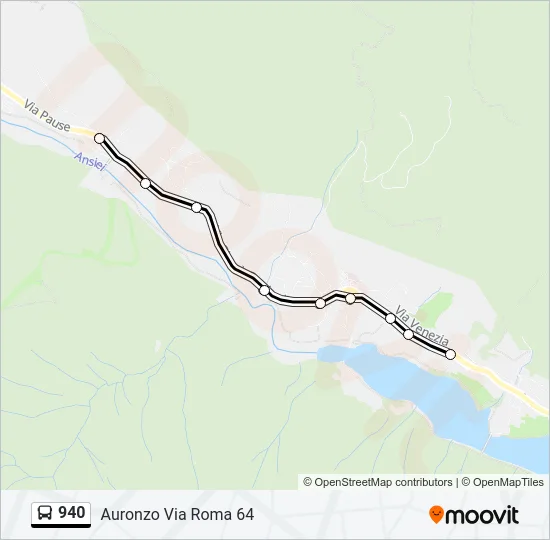 940 Bus Line Map
